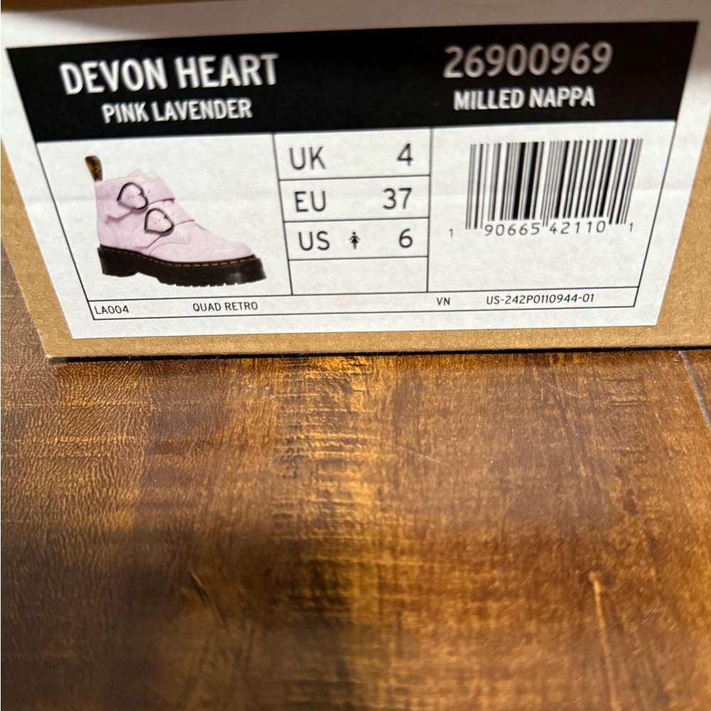 Dr. Martens Pink/Lav Combat Booties - Picture 2 of 5